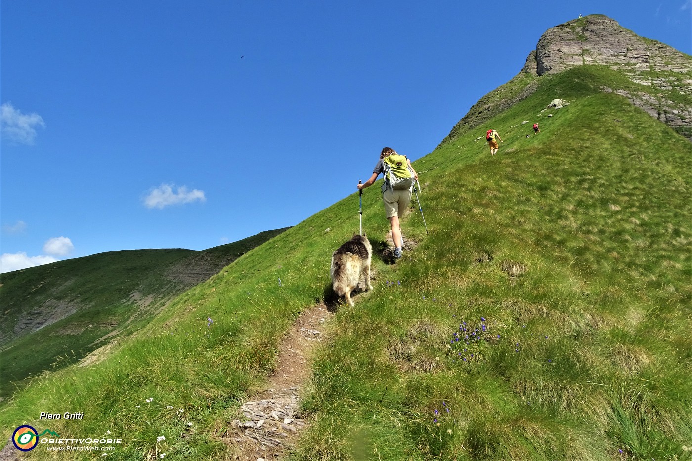 57 Salendo dal Passo di Valsanguigno-W in vetta al Pizzo Farno .JPG